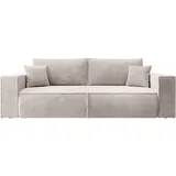 Selsey Schlafsofa Mit Stauraum Schlaffunktion Pflegeleicht Polyurethanschaum Kordsamt Weich Creme Farese
