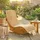 Outsunny Sonnenliege 156 x 60 x 77 cm Beige