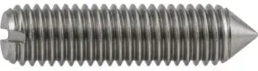 ISO 4766  Gewindestifte mit Kegelkuppe & Schlitz Polyamid M 5 x 16 PA6.6 naturfarben Kunststoff S