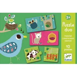 Djeco - Duo Puzzle: Habitat