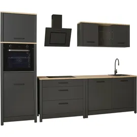 Interlink Küchenzeile Veneto 300 cm grau