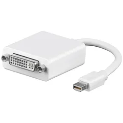 Goobay Mini DisplayPort/DVI-D Adapterkabel 1.1 0,1m, Weiß