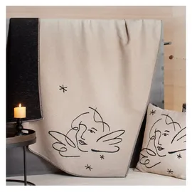 David Fussenegger Sylt Engel linear 140 x 200 cm ecru