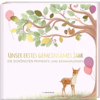 Paperish Verlag Babyalbum - Unser Erstes Gemeinsames Jahr (rosé):