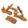 Habys Massage-Werkzeug-Set aus Holz, 6-teilig