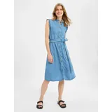 More & More Jeanskleid A-Linien blau 46