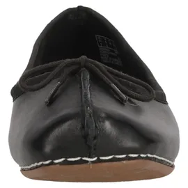 CLARKS Freckle Ice Ballerinas Black Leather 37 1/2