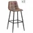Möbel Kraft Barhocker 2er-Set ¦ braun ¦ Maße (cm): B: 46,5 H: 102