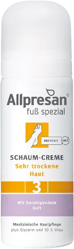 Allpresan Fuß Spezial Nr.3 Schaum-Creme Sehr trockene Haut mit beruhigendem Duft 35ml - Reisegröße