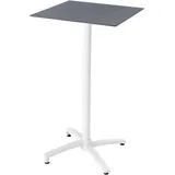 Oviala Business Terrassenstehtisch neigbar Laminat Schiefer dunkelgrau