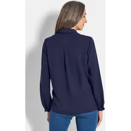 GOLDNER Viskosebluse Zeitlose Blau 24