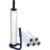 Nordwest Handel AG Stretchfolienset Stand.L300 mxB450mm 20 μm transp.m.1 Abroller u.6 Rl.