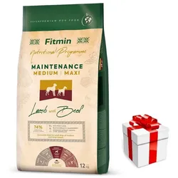 FITMIN Medium Maxi Maintenance Lamb&Beef 12kg + Überraschung für den Hund