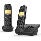 Gigaset A270A Duo - Schnurloses DECT-Telefon mit 2 Mobilteilen, Anrufbeantworter und einem großen, beleuchteten Display - Brillante Audioqualität - 200 Stunden Standby-Zeit - großes Telefonbuch,