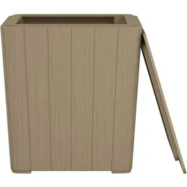 vidaXL Gartentisch mit Abnehmbarer Tischplatte 47 x 44,3 x 21 cm Braun