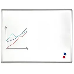 FRANKEN Whiteboard PRO 180,0 x 90,0 cm weiß emaillierter Stahl