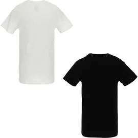 Nike Unisex BOYS 2PK CREW Undershirt Black/White T-Shirt Mehrfarbig, 11 Jahre EU
