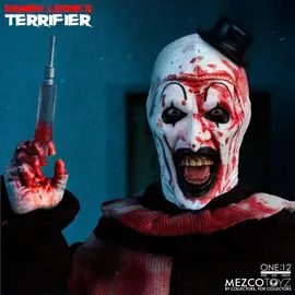 Mezco Toys Terrifier Actionfigur 1/12 Art the Clown Deluxe Edition 17 cm