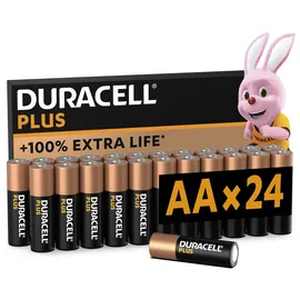 Duracell Plus Power Mignon (AA)-Batterie Alkali-Mangan 1.5 V 24 St.