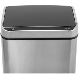 5five simply smart - automatischer mülleimer 40l sensor edelstahl - Silber