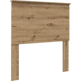 vidaXL Bettrahmen mit Kopfteil Artisan-Eiche 90 x 190 cm Holzwerkstoff