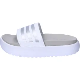 adidas Adilette Platform Badesandalen Cloud White / Zero Met / Grey One 40 2/3