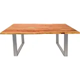 SIT Möbel SIT Esstisch »Tops&Tables«, mit Tischplatte aus Akazie natur 140 x 80 silber