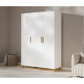 Rauch Drehtürenschrank Shinjo 140 x 203 x 53 cm Weiß