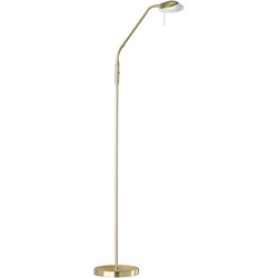 LED Stehlampe FISCHER & HONSEL „Pool TW“ Lampen Gr. 1 flammig, Ø 26 cm Höhe: 160 cm, grau (messingfarben) LED Stehlampen Standleuchten