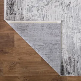 Mozato Novel Vintage-Teppich Royal Harmony, Braun, Grau, Weiß, Textil, Abstraktes, rechteckig, 160x230 cm, Teppiche & Böden, Teppiche, Vintage-Teppiche