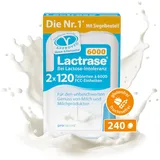 pro natura Lactrase 6000 – 2x120 Lactase Tabletten bei Lactose-Intoleranz, für den unbeschwerten Genuss von Milch und Milchprodukten