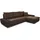 Sofnet Eckcouch Textil 5-Sitzer Braun