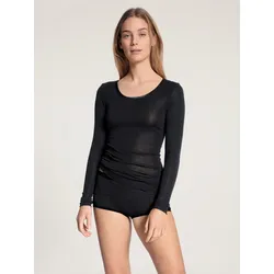 Langarmshirt »True Confidence«, mit Rundhalsausschnitt, Gr. XXS (32/34), schwarz, , 14571355-XXS
