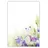 LYSCO Motiv Briefpapier (Blumen+Schmetterlinge-5022, DIN A4, 25 Blatt). Einseitig bedrucktes Briefpapier, sehr gut beschreibbar, Motivpapier für alle Drucker/Kopierer geeignet Motiv blau / weiße Blumen mit Schmetterlingen