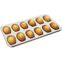 Gobel 164710 Backform für 12 Madeleines, aus Eisen, Weiß