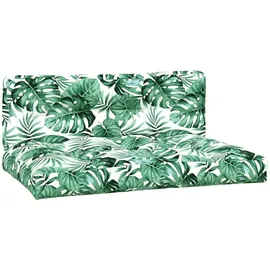 vidaXL Palettenkissen 2-tlg. 60 x 40 x 20 cm mehrfarbig