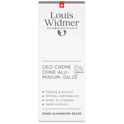 Widmer Deo Creme Ohne Aluminium Unparfümiert