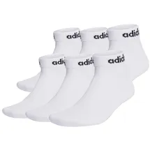 adidas Socken 6er Pack-Linear Cushioned Ankle, weiß 43/45