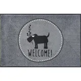 Wash+Dry Herr Just, Welcome 50 x 75 cm Grau