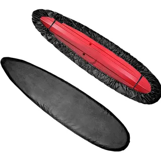 LICHENGTAI Staubschutz Kajak Spritzdecke Wasserfeste Spritzschutz Cover, Universelle Bootsplane Persenning wasserdichte UV-Schutz und Staubdichte Kajak Kanu Boot Abdeckplane für Kayak Boat Canoe, 4M