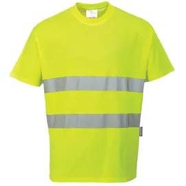 PORTWEST Baumwoll- Comfort-T-Shirt, Größe: XS, gelb