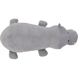 vidaXL Hippo Kuscheltier Plüsch Grau - Grau