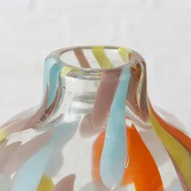 Möbel Kraft Vase mehrfarbig Glas ¦ Maße (cm): H: 26 Ø: 17.0
