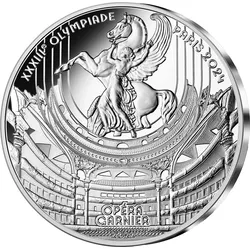 2er-Set-Silbermünzen "Opéra Garnier & Place Concorde"