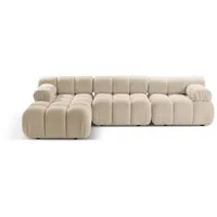 Micadoni Ecksofa Bellis, modular 4-Sitzer beige