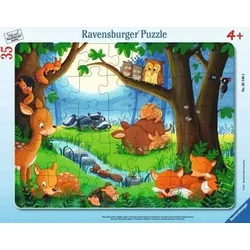 RAVENSBURGER 5146 Kinderpuzzle Wenn kleine Tiere schlafen gehen