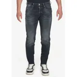 LE TEMPS DES CERISES "700/11", Herren, Gr. 30, US-Größen, grau (anthrazit), 99% Baumwolle, 1% Elasthan, Jeans Slim-fit-Jeans, im Slim Fit-Schnitt