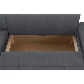 Home Affaire Ecksofa HOME AFFAIRE "Labene L-Form", grau (dunkelgrau), B:290cm H:82cm T:90cm, Struktur fein (95% Polyester, 5% Polyamid);Luxus-Microfaser ALTARA NUBUCK (100% Polyester);Kunstleder SOFTLUX / Struktur (100% Polyester);Struktur (100% Polyester);Flachgewebe 