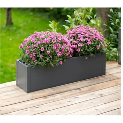 Westmann Metall Pflanzkübel Talus M Anthrazit 25x100x27cm