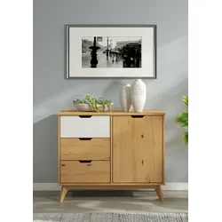 Casaria Kiefernholz Sideboard Borneo Natur